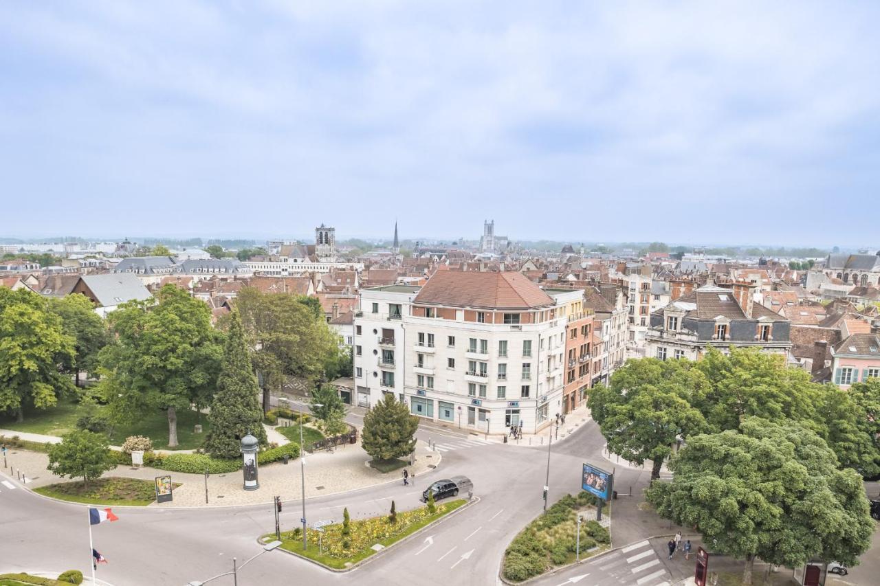 Appartement Evasion Urbaine - Vue Panoramique - Proche Gare à Troyes Extérieur photo